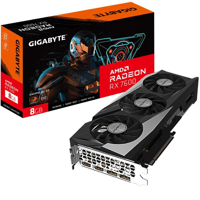 Gigabyte Radeon RX 7600 Gaming OC 8GB GDDR6 Gigabyte Radeon RX 7600 Gaming OC 8GB GDDR6